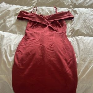 Off the shoulder dress from Top Shop